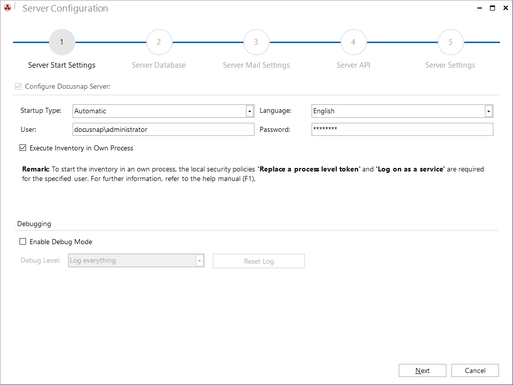 Docusnap-Configuration-Server-Start-Settings-Token