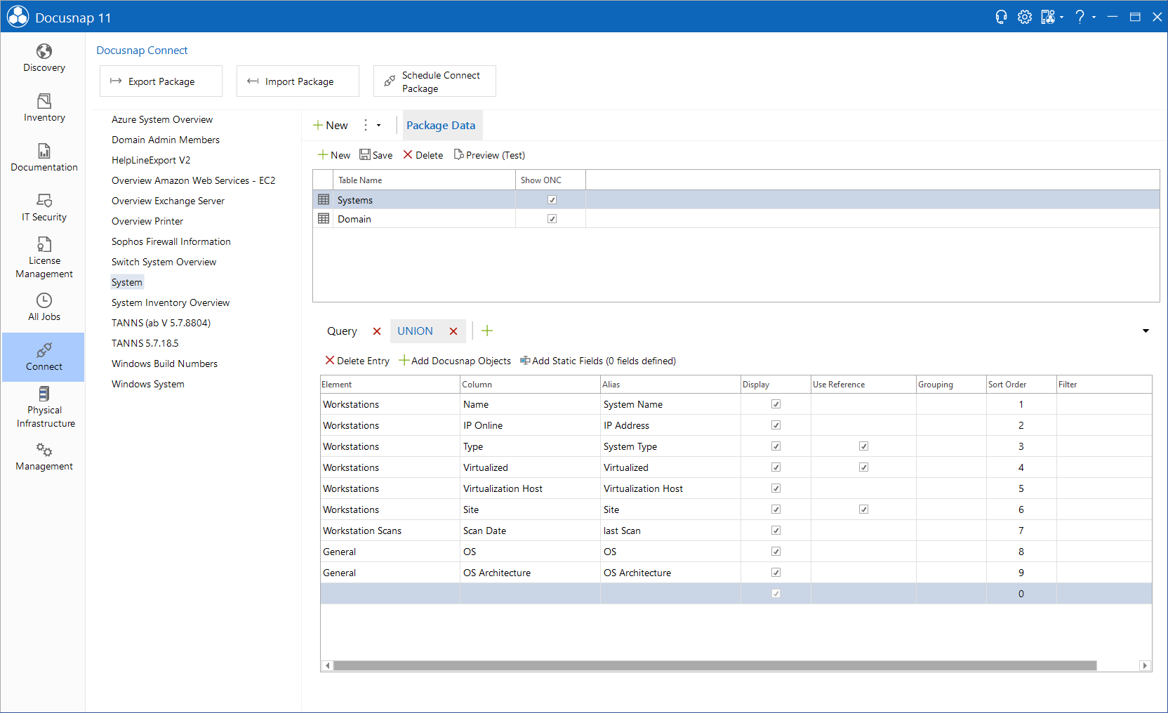 Docusnap-Connect-Union-Servers