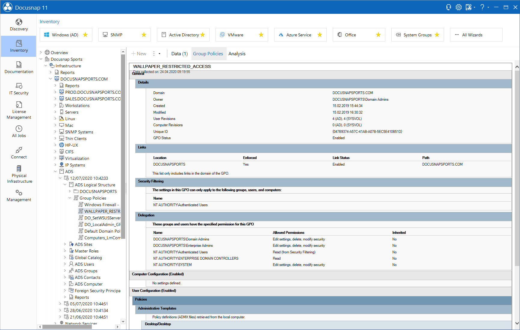 Docusnap-Data-Explorer-Group-Policy