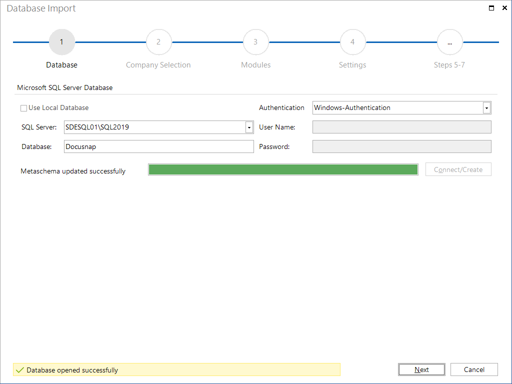 Docusnap-Database-Import-Database