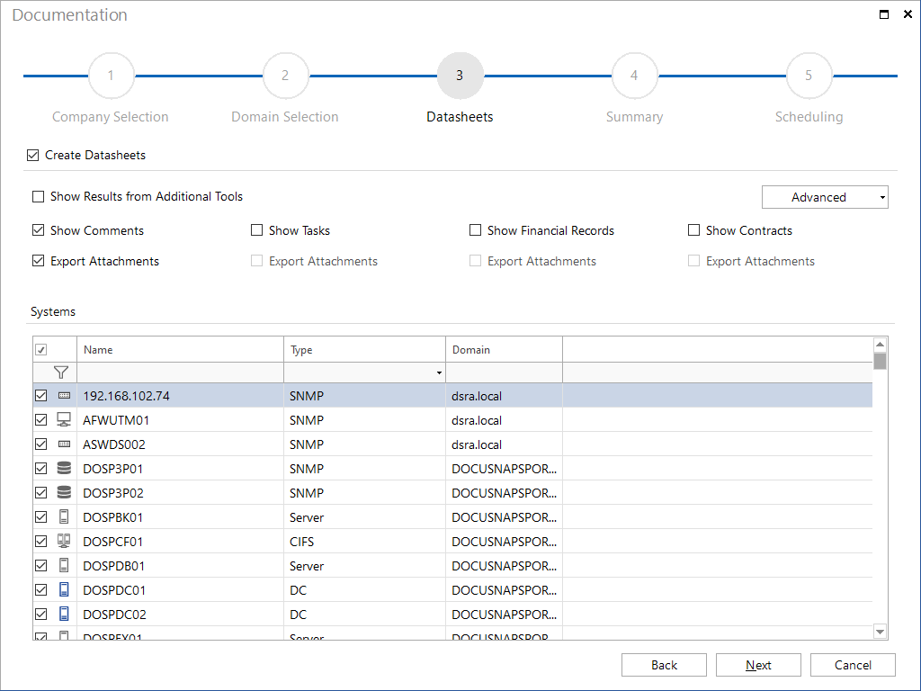 Docusnap-Documentation-Datasheets