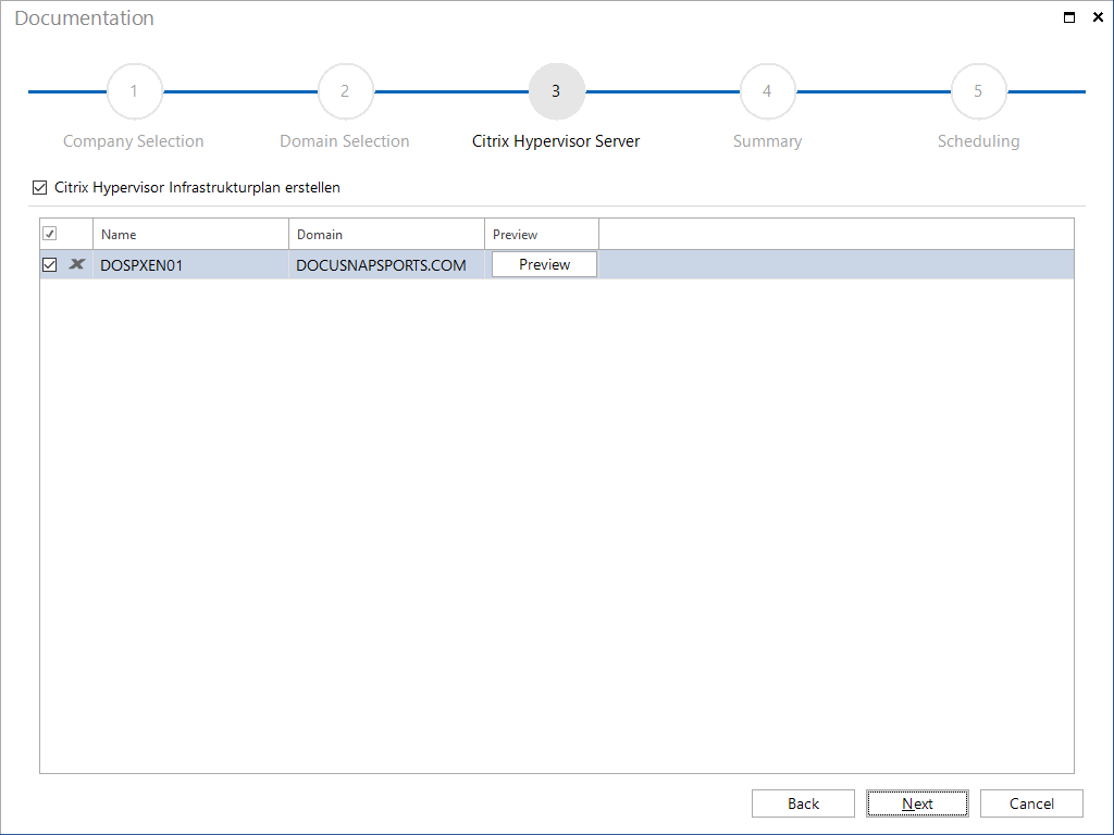 Docusnap-Documentation-XenCenter