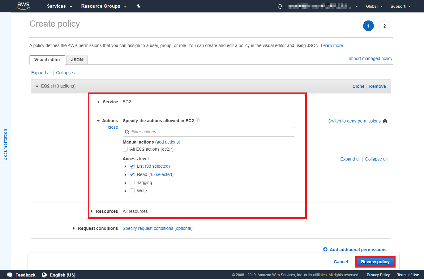 Docusnap-Inventory-AWS-Preparations-Check-Policy