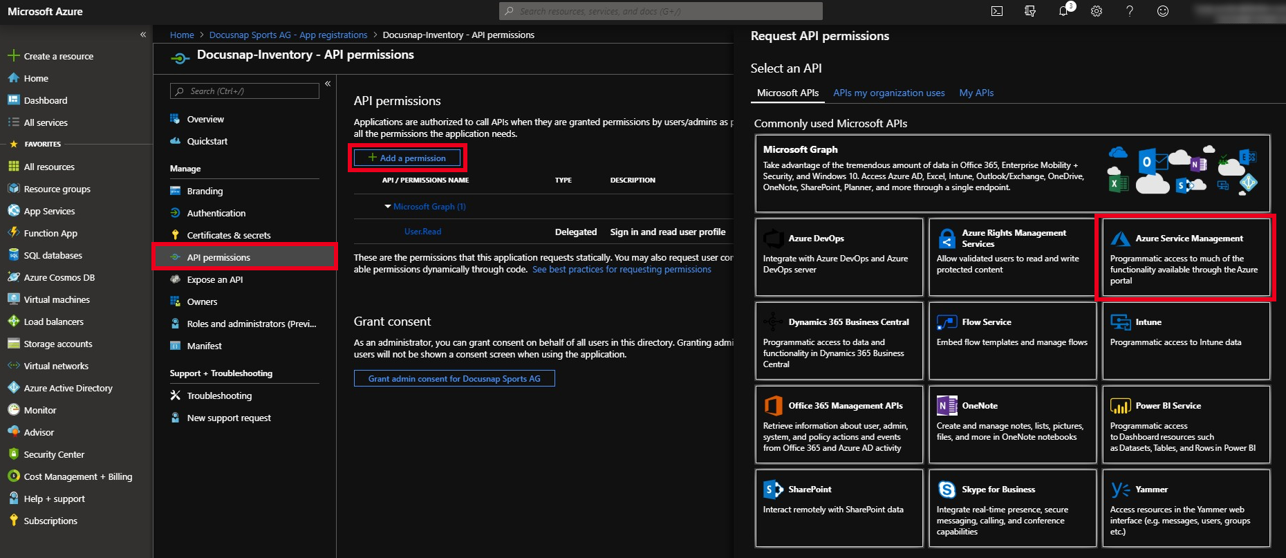 Docusnap-Inventory-Azure-Preparations-Authorize-Application