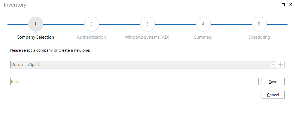 Docusnap-Inventory-Company-Selection-Create-New-Company