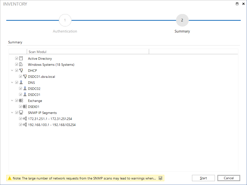 Docusnap-Inventory-Initial-Scan-Summary