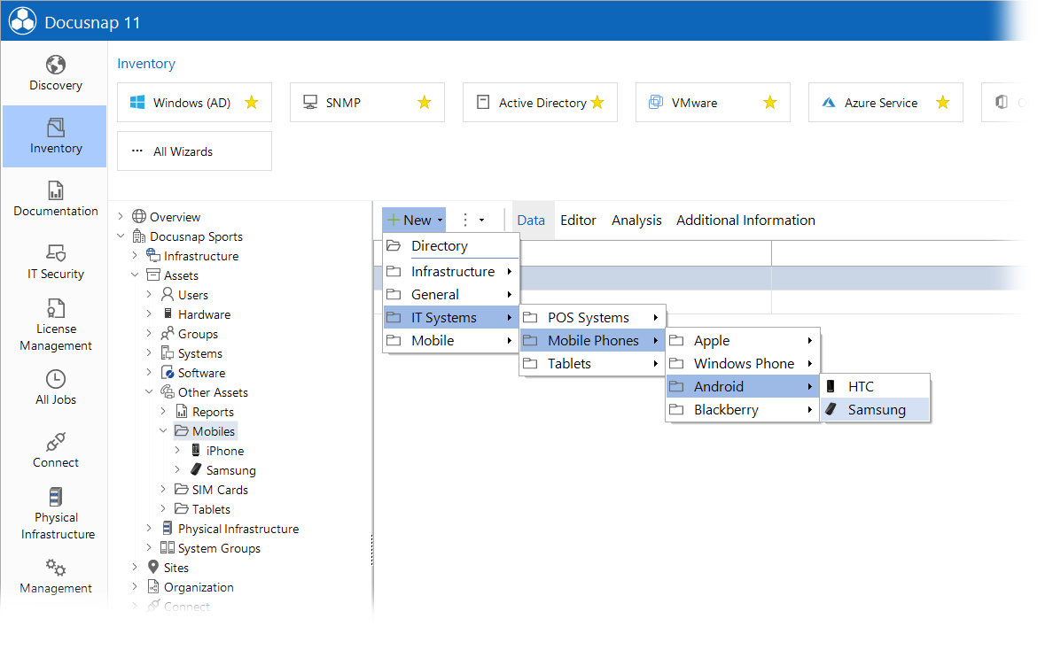 Docusnap-IT-Assets-create