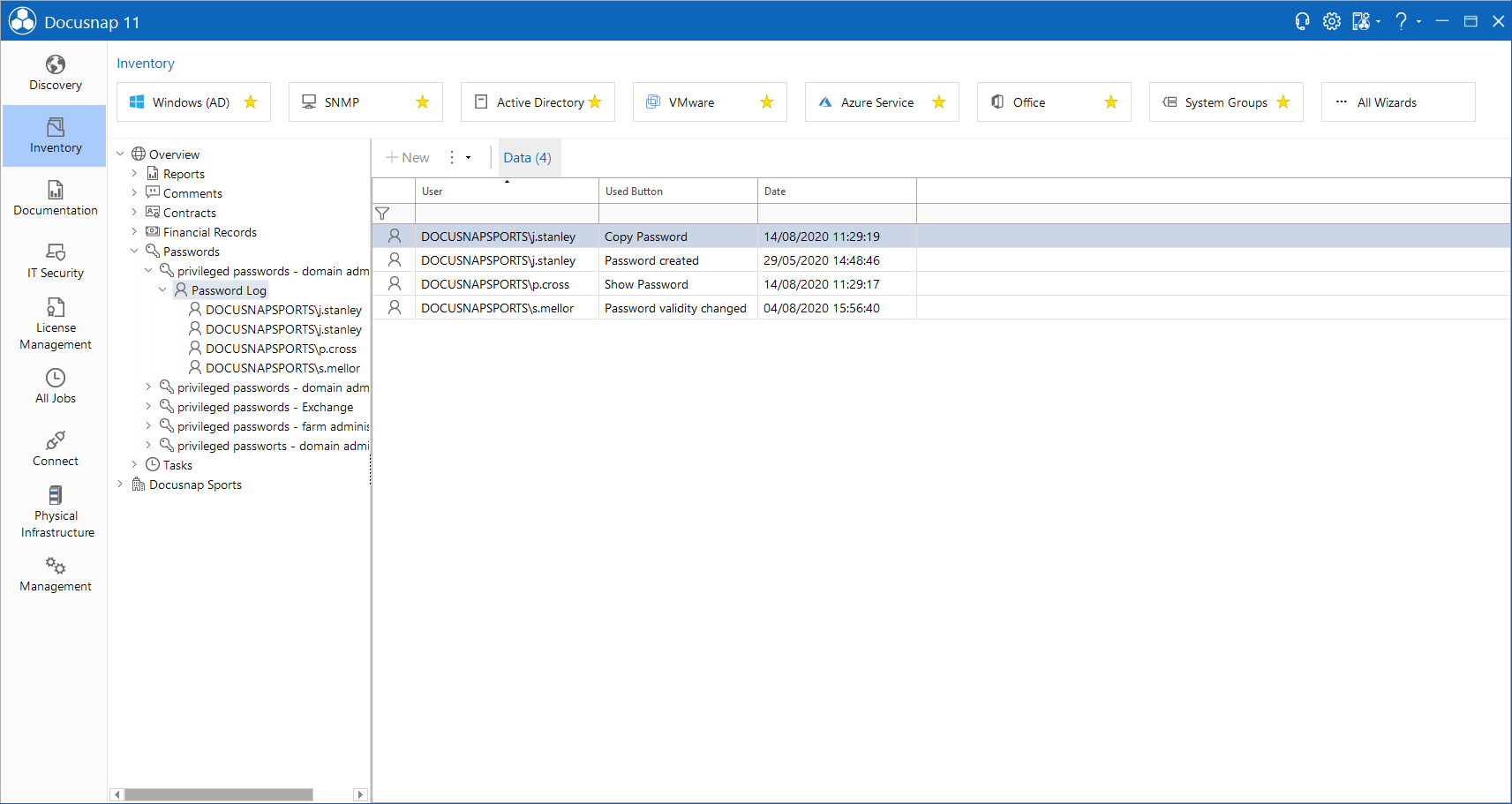 Docusnap-Organization-Password-Log