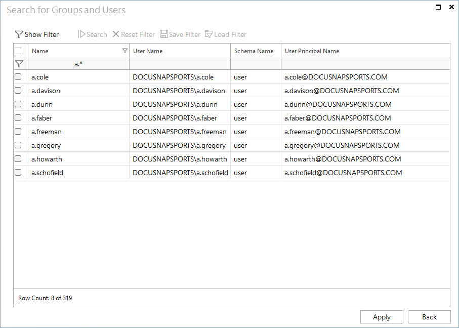 Docusnap-Permission-Analysis-User-Selection-Select-Entry