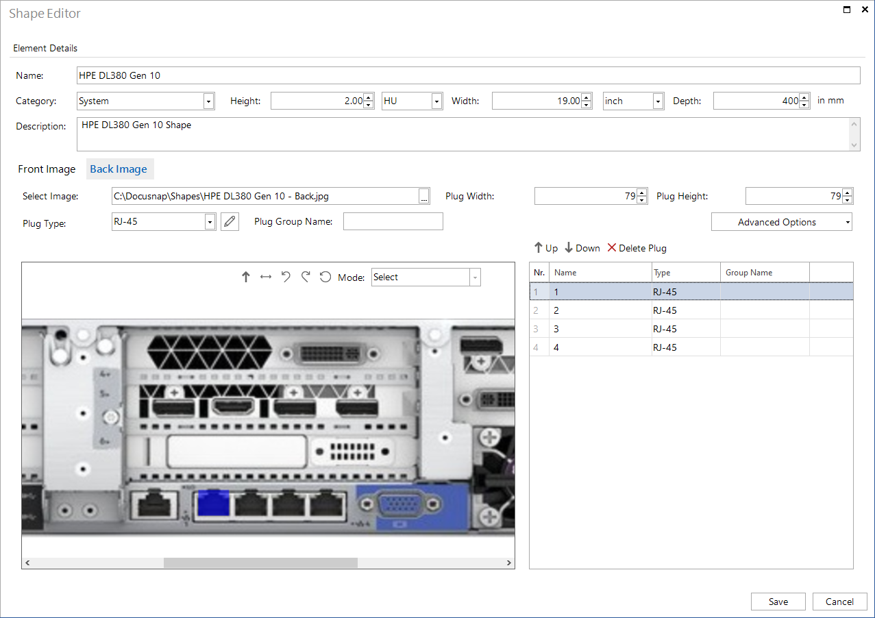 Docusnap-Physical-Infrastructure-Shape-Editor-Plugs-found