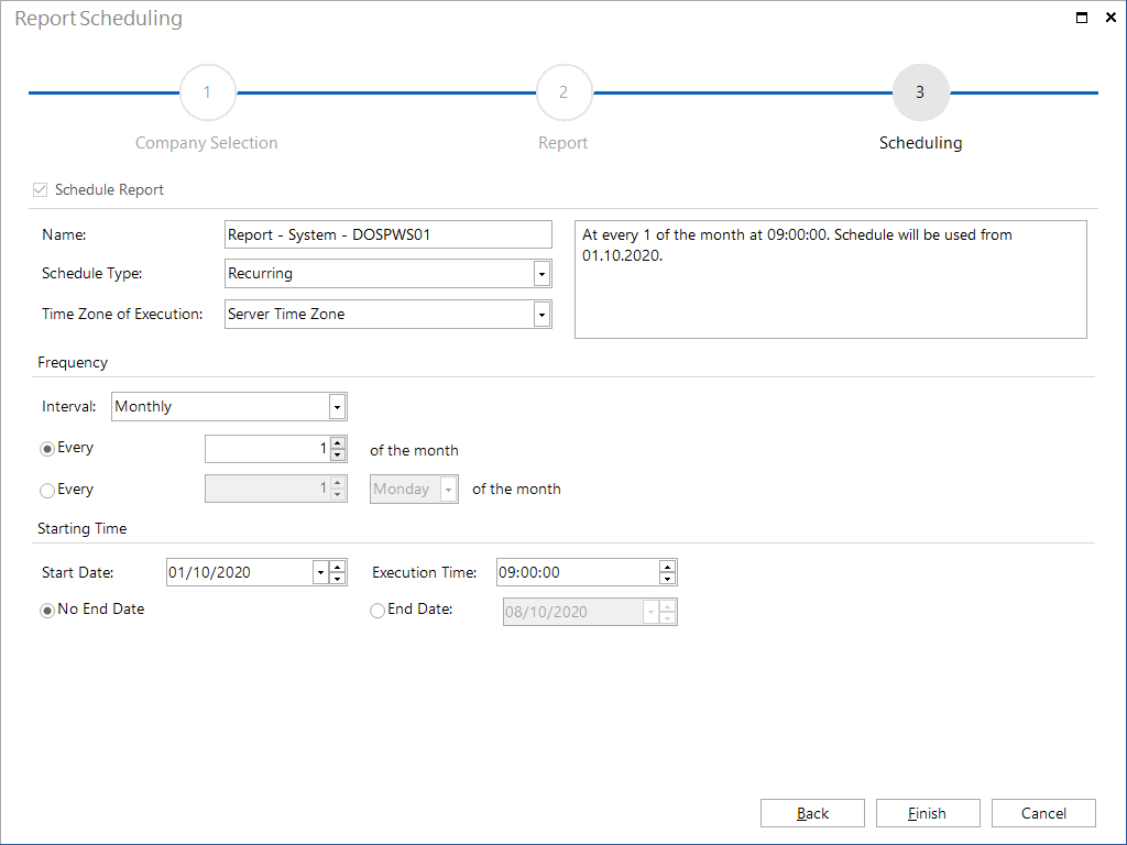 Docusnap-Report-Automation-Schedule