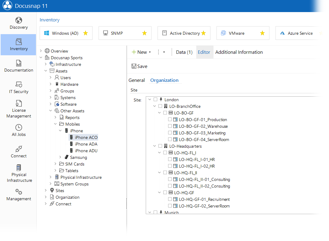 Docusnap-Sites-Assignment-ITAssets