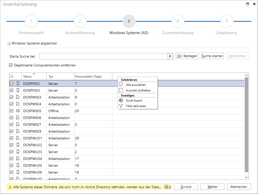 Docusnap-Active-Directory-Abgleich-Windows-Systeme