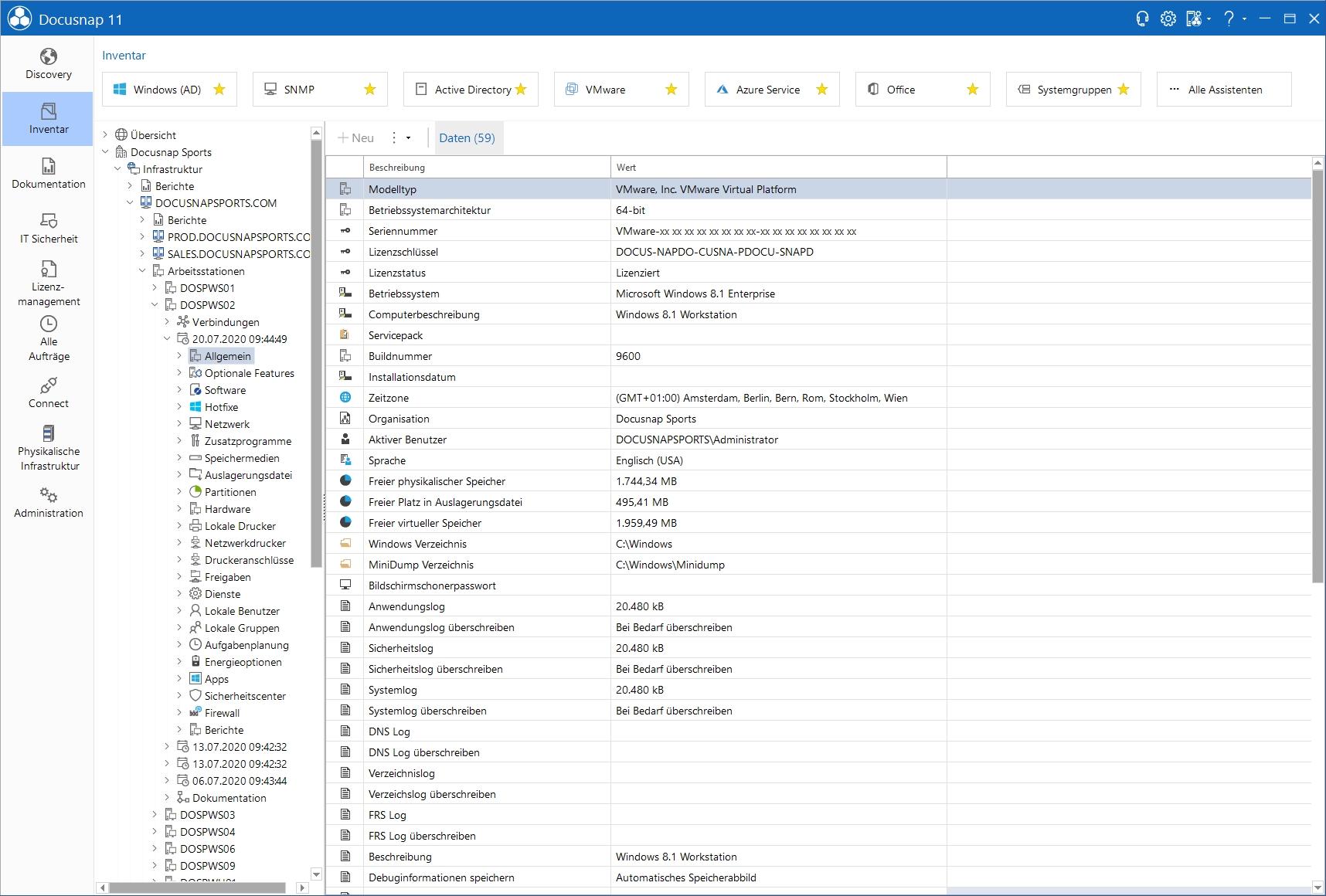 Docusnap-Datenexplorer-Allgemein-Daten