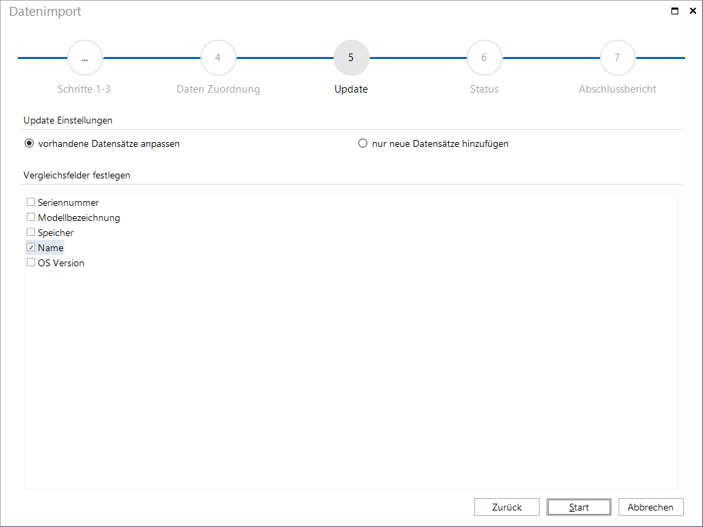 Docusnap-Datenimport-Update