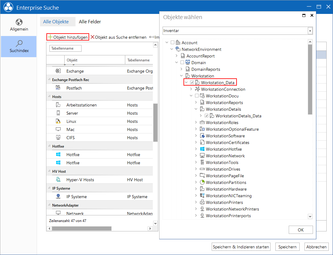 Docusnap-Enterprise-Suche-Index