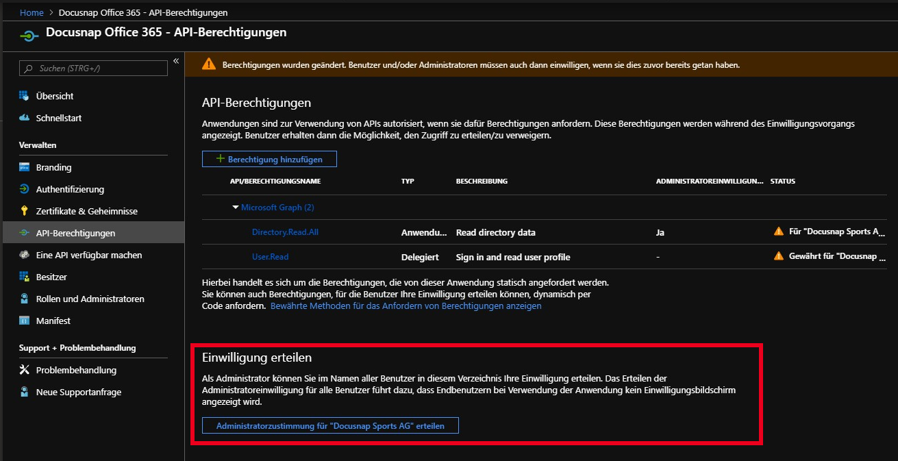 Docusnap-Inventarisierung-Azure-Vorbereitung-Office365-Einwilligung-erteilen