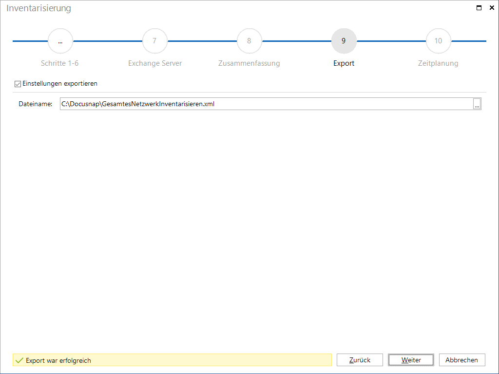 Docusnap-Inventarisierung-Export