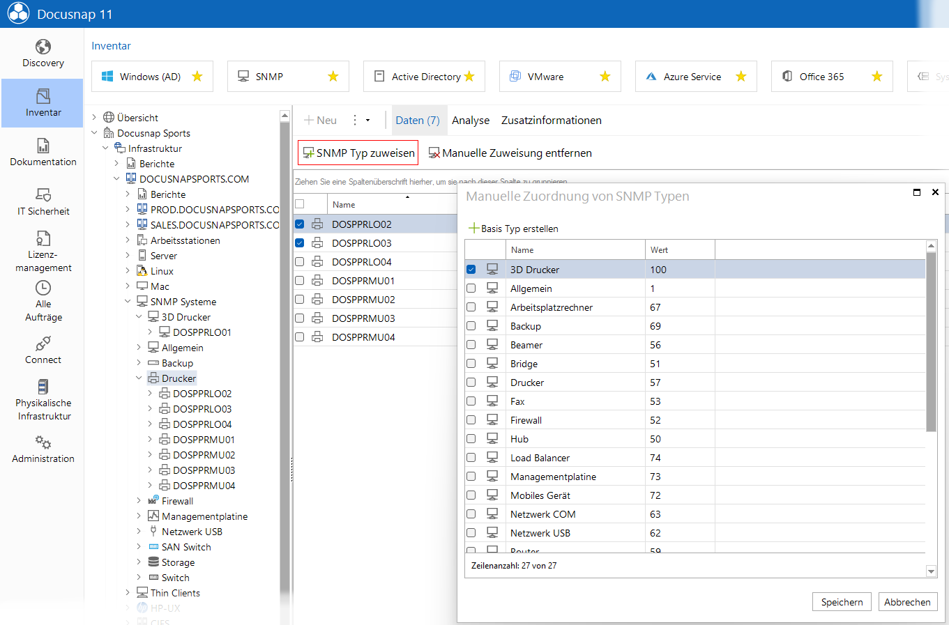 Docusnap-Inventarisierung-SNMP-manuell-zuweisen-Grid