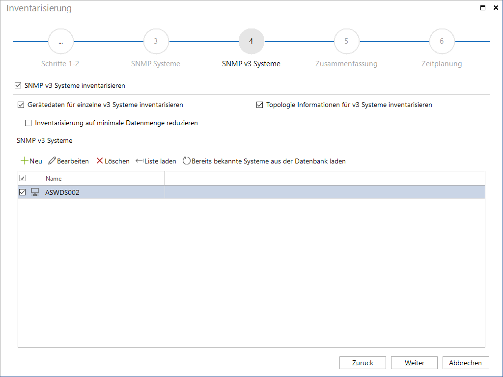 Docusnap-Inventarisierung-SNMP-V3-Systeme