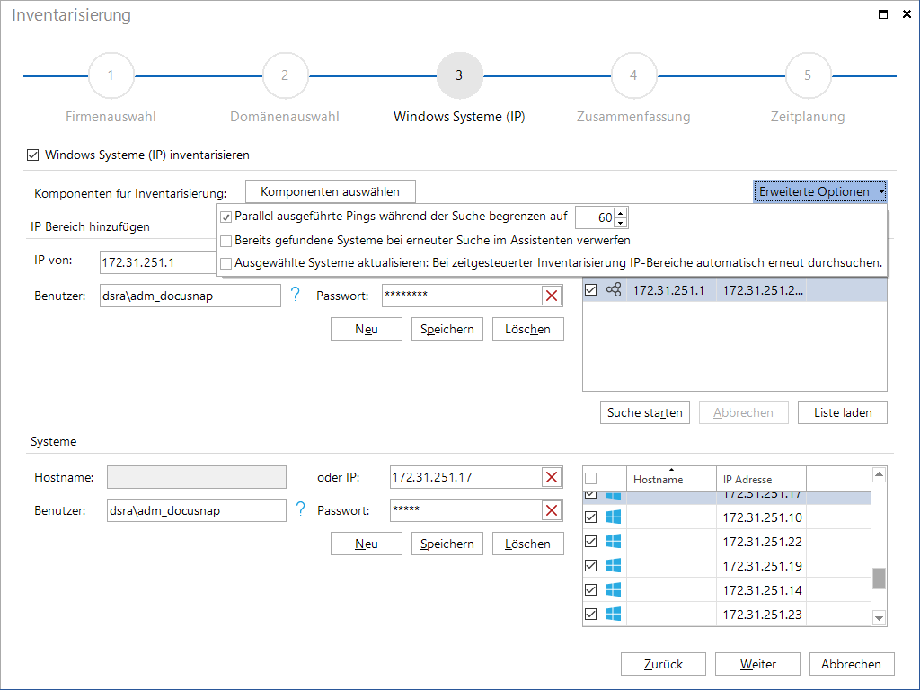 Docusnap-Inventarisierung-Windows-Systeme-IP-Segmente