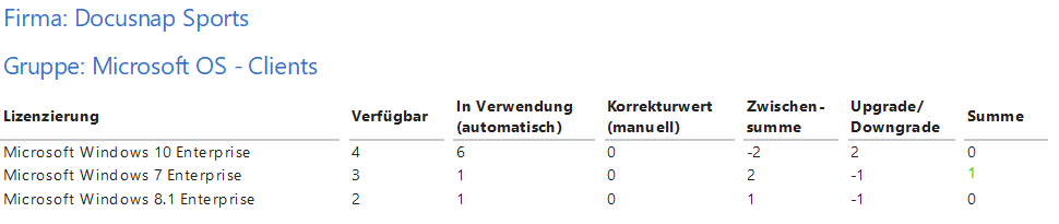 Docusnap-Lizenzmanagement-Berichte-Auswertung-Lizenzauswertung