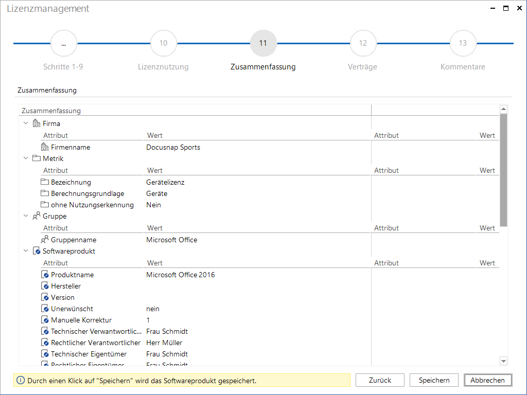 Docusnap-Lizenzmanagement-Zusammenfassung
