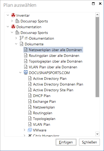 Docusnap-IT-Konzepte-Plan-auswählen