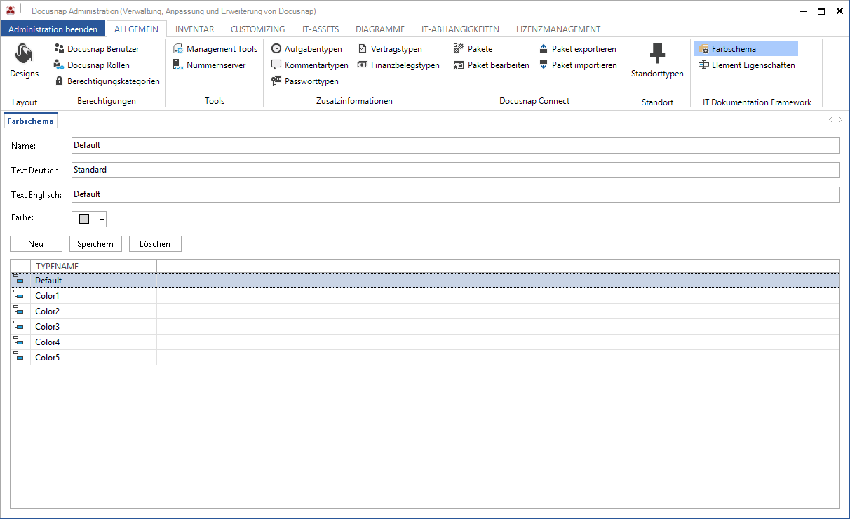 Docusnap-Administration-Allgemein-Farbschema