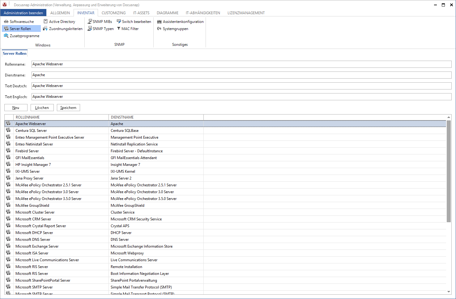 Docusnap-Administration-Inventar-Server-Rollen