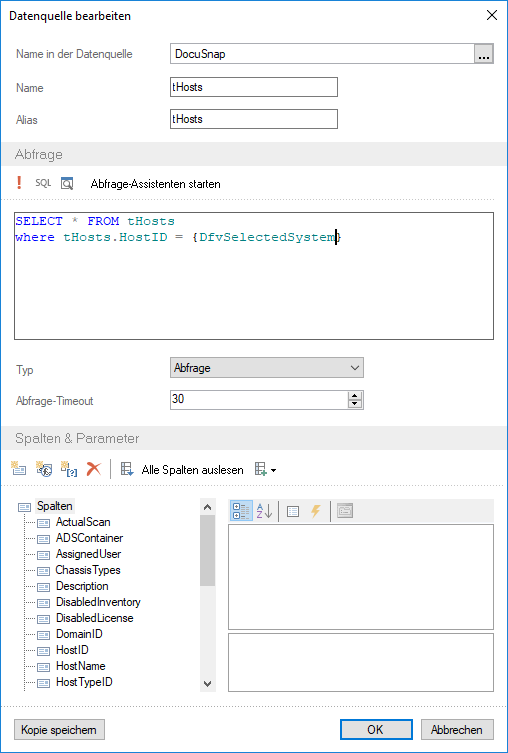 Docusnap-Berichte-Dialog-SQL-Filter