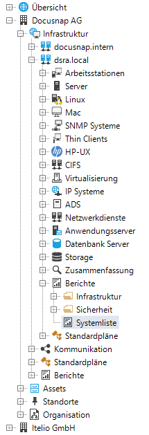 Docusnap-Extras-Berichte-verwalten-Berichte-Explorer