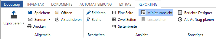 Docusnap-Menue-Berichtswesen