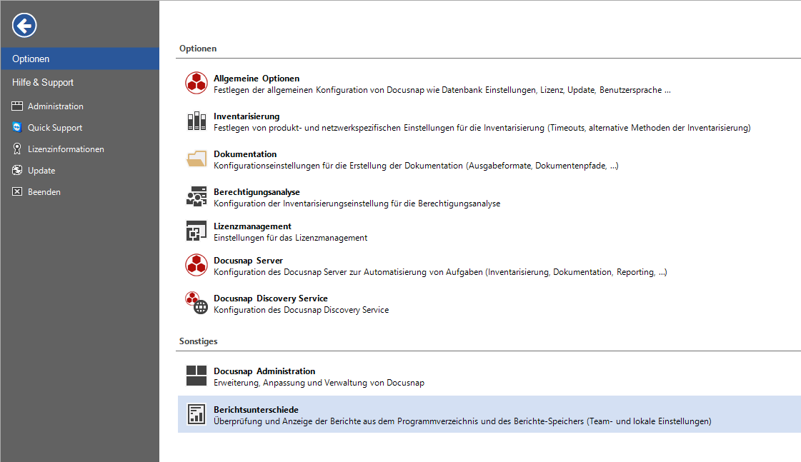 Docusnap-Administration-Öffnen